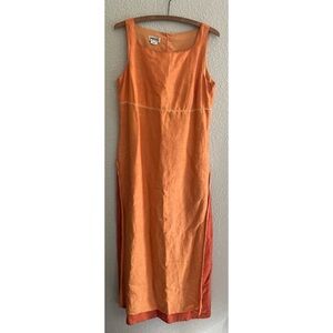 Vintage Depeche Mode Orange Sheath Dress Women’s Size 10